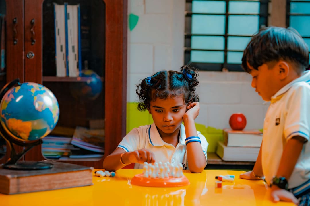 Children learning and exploring together